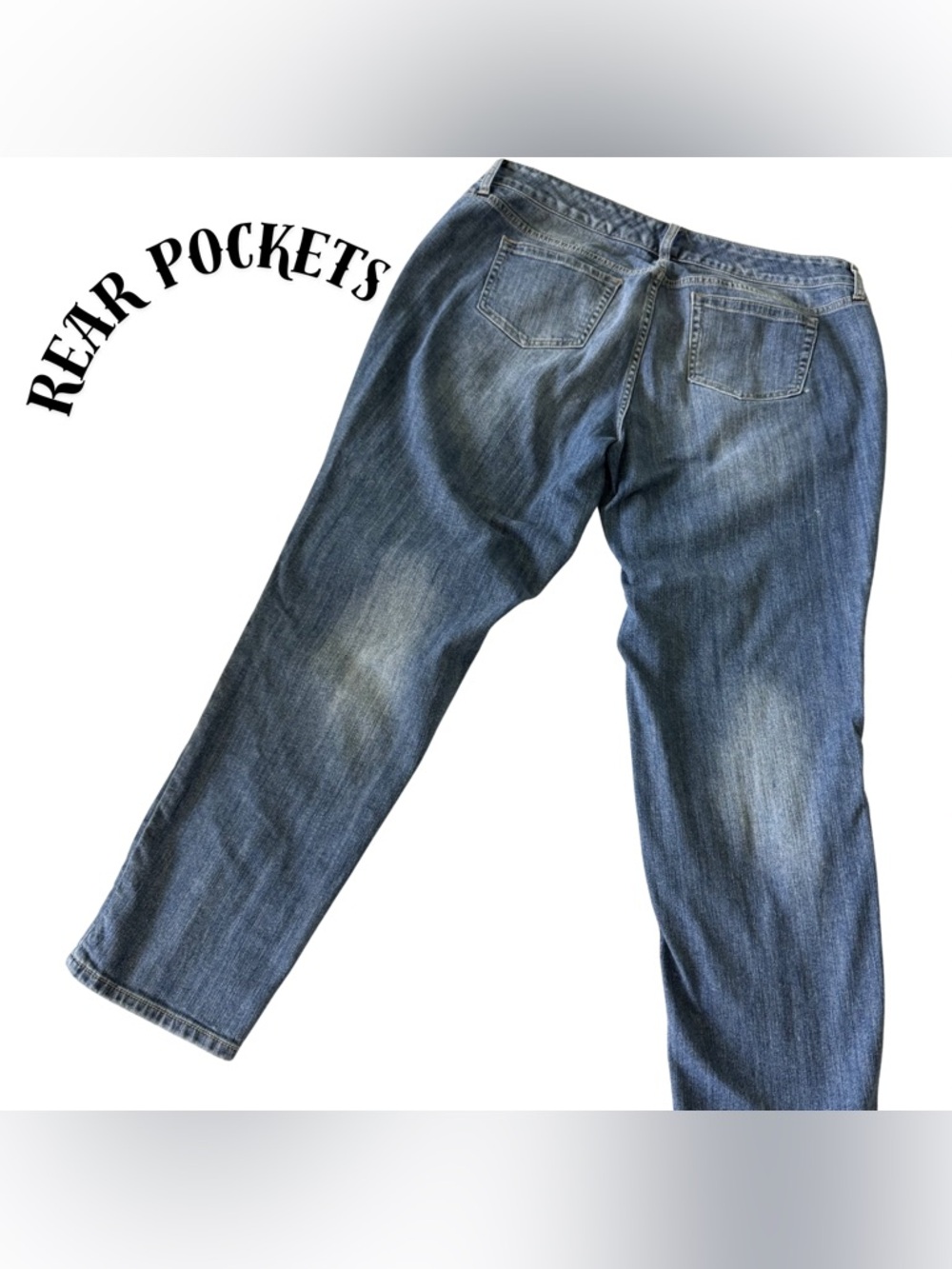 Torrid Distressed Jeans Size 18 Regular Ripped Blue Denim Excellent - Picture 4 of 4
